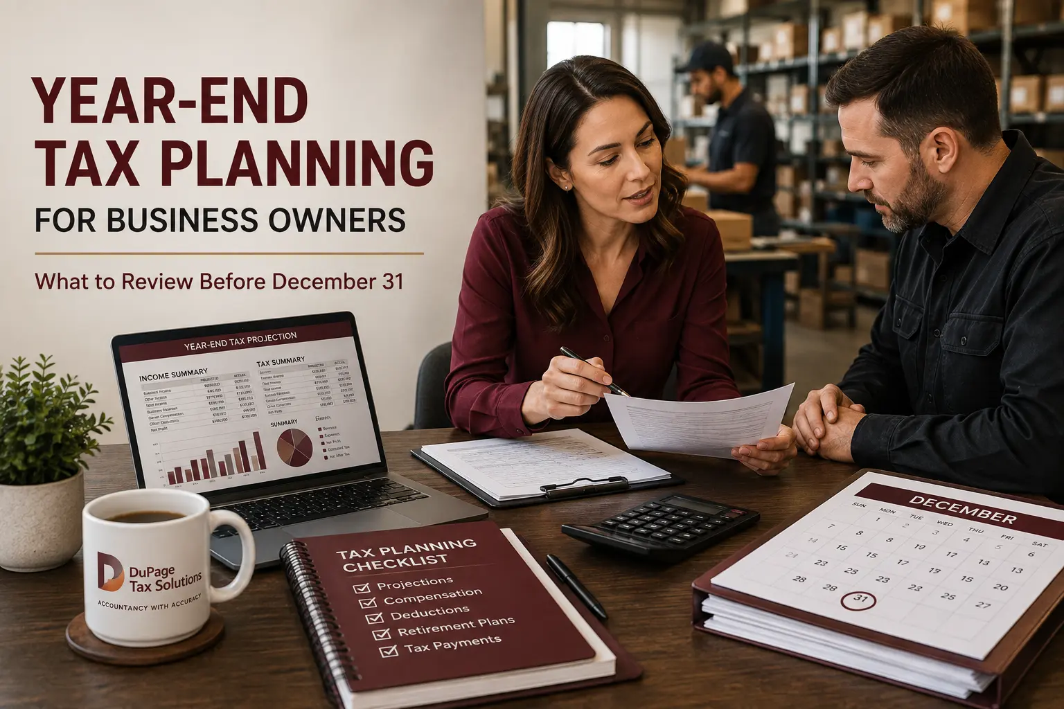 YEAR-END TAX PLANNING FOR BUSINESS OWNERS What to Review Before December 31